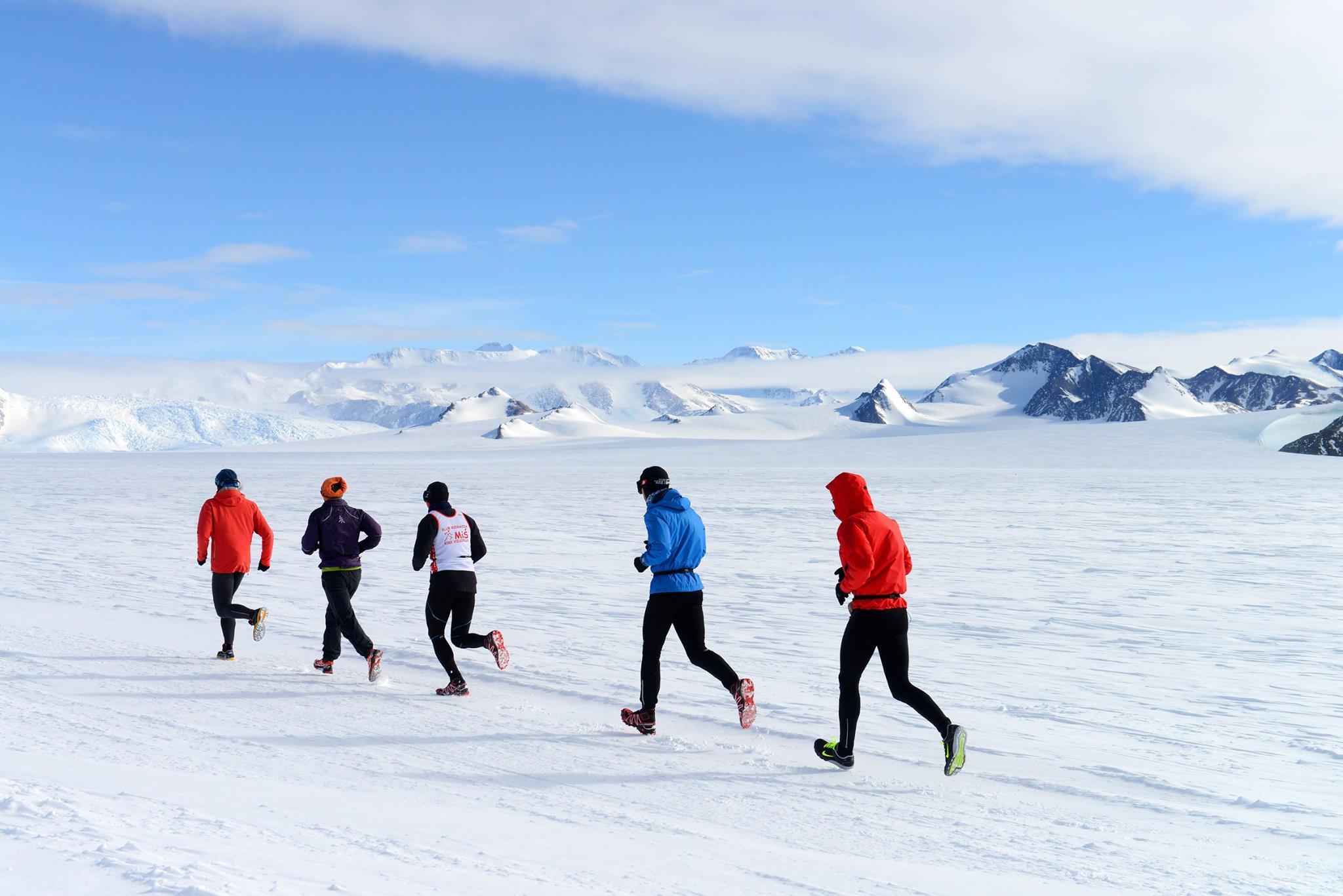 marathon des glaces en Antarctique 
